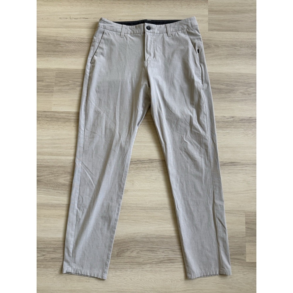 Vuori Aim Pants Chino Lightweight Everyday Stretch Golf Men's Size 30x30 Cream